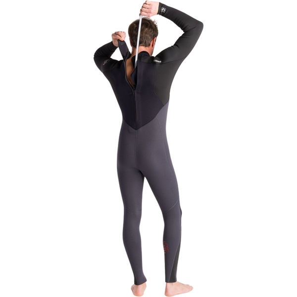 2025 C-Skins Mens NuWave Legend 5/4/3mm Back Zip Wetsuit C-NLE54MBZ - Anthracite / Black / Rust